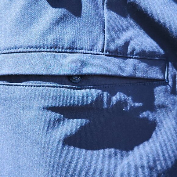 LULULEMON ABC Classic-Fit Trouser 32"L Warpstreme Men's Size 14 NAVY - Picture 3 of 9